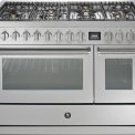 Steel GQ12SF-6M rvs fornuis met combi-stoomoven - 120 cm breed