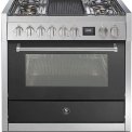 Steel GQ9S-4B fornuis met combi stoomoven - Genesi