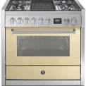 Steel GQ9S-4B fornuis met combi stoomoven - Genesi