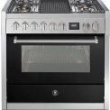 Steel GQ9S-4B fornuis met combi stoomoven - Genesi
