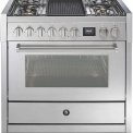 Steel GQ9S-4B fornuis met combi stoomoven - Genesi