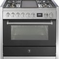 Steel GQ9S-4T fornuis met combi stoomoven - Genesi