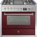 Steel GQ9S-4T fornuis met combi stoomoven - Genesi