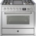 Steel GQ9S-4T fornuis met combi stoomoven - Genesi