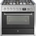 Steel GQ9S-6W fornuis met combi stoomoven