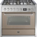 Steel GQ9S-6W fornuis met combi stoomoven