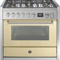 Steel GQ9S-6W fornuis met combi stoomoven