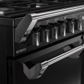 Stoves Richmond 100 DF gas fornuis - zwart - 100 cm. breed