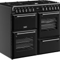 Stoves Richmond 100 DF gas fornuis - zwart - 100 cm. breed