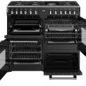 Stoves Richmond 100 DF gas fornuis - zwart - 100 cm. breed