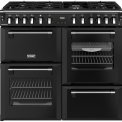 Stoves Richmond 100 DF gas fornuis - zwart - 100 cm. breed