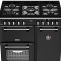 Stoves Richmond 90 DF DX gas fornuis - zwart