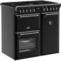 Stoves Richmond 90 DF gas fornuis - zwart - 90 cm. breed