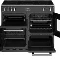 Stoves RICHMOND S1000 EI ZWART inductie fornuis - 100 cm. breed