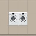 Wasmachinekast FULL HOUSE wasmachine / droger kast - beige grijs