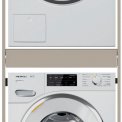 Wasmachinekast ONE PAIR wasmachine / droger zuil kast - beige grijs