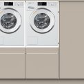 Wasmachinekast THREE OF A KIND wasmachine / droger kast - beige grijs