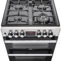 Belling Cookcentre 60 DF EU RVS gas fornuis - 60 cm. breed - dubbele oven