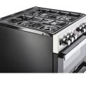 Belling Cookcentre 60 DF EU RVS gas fornuis - 60 cm. breed - dubbele oven