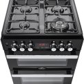 Belling Cookcentre 60 DF EU zwart gas fornuis - 60 cm. breed