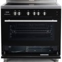 Onder de oven van de Boretti MFBI901ZW bevindt zich een opberglade