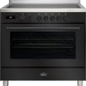 Boretti MLI95XZW inductie fornuis met dubbele oven - zwart