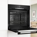 Bosch HBA571BB3 inbouw oven met pyrolyse en energieklasse A+ - Zwart