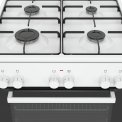 Bosch HXA090D20N gas fornuis - wit - 60 cm. breed
