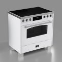 Elementi di Cucina EC9036-WT-IX-S inductie fornuis - klassiek - wit