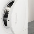 De ronde deur en het design van de droger past perfect bij de serie wasautomaten van electrolux