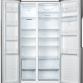 Etna AKV378WZIL zilver side-by-side koelkast
