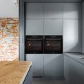 Etna OP670Ti inbouw oven met pyrolyse - zwart Titanium