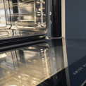 V-Zug Combair V4000 60P inbouw oven met pyrolyse - zwart spiegelglas