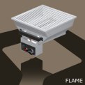 OneQ inbouw gasbarbecue type FLAME | One-Q gas bbq built-in