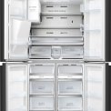 Hisense RQ760N4AFF side-by-side koelkast - 4-deurs - blacksteel-look