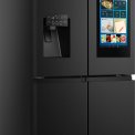 Hisense RQ760N4IFE blacksteel side-by-side koelkast