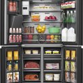 Hisense RQ760N4IFE blacksteel side-by-side koelkast
