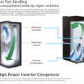 Hitachi R-SX700GPRU0 side-by-side koelkast - zwart glas