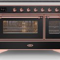 Ilve MI127NE3/BK inductie fornuis - zwart - 120 cm. breed