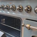 Ilve PDI106WE3/BGB inductie fornuis - 100 cm breed - blauw/grijs