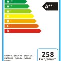 De IVW6010A is uitgevoerd met een energieklasse A+ label