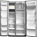 Foto van de binnenzijde van de ioMabe ORGS2DBF 6W witte Amerikaanse koelkast