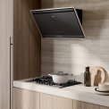 Smeg KV394MB schuine anti-hoofdstoot afzuigkap - zwart