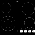 Pelgrim CK1064KR keramische kookplaat van 60 cm. breed 