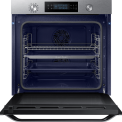 Dankzij de pyrolyse functie op de Samsung NV75K5571BS reinigt de oven zichzelf via een speciaal pyrolyse programma