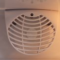 De ventilator zorgt voor een gelijkmatige verdeling van de temperatuur