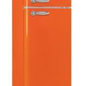 Schneider SCDD208VFLO retro jaren 50 koelkast - oranje