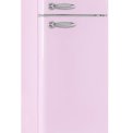 Schneider SCDD208VP retro jaren 50 koelkast - roze