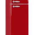 Schneider SCDD208VR retro jaren 50 koelkast - rood