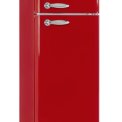 Schneider SCDD208VR retro jaren 50 koelkast - rood